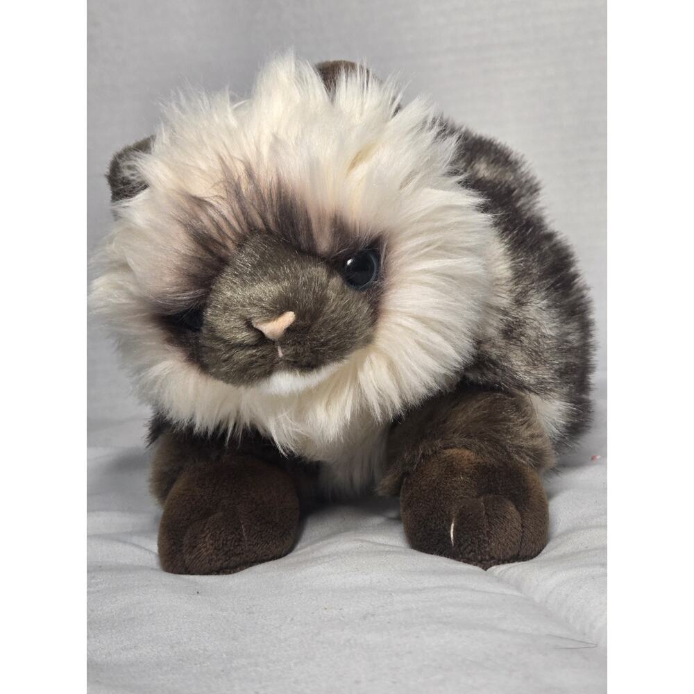 Vtg Retired Snowy The Ragdoll Cat 12'Stuffed Animal Plush By TigerHart Toys Htf
